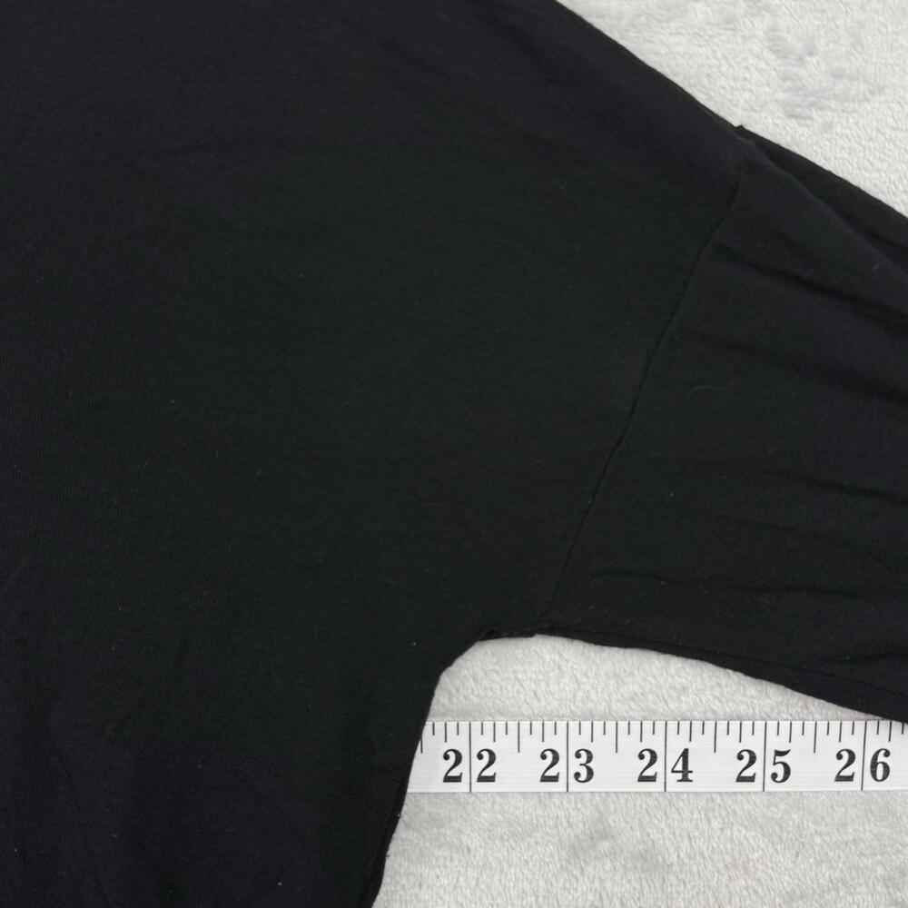 Aritzia Babaton Black 3/4 Sleeve Relaxed Fit Top Size XS Minimalist Essential - Picture 8 of 9